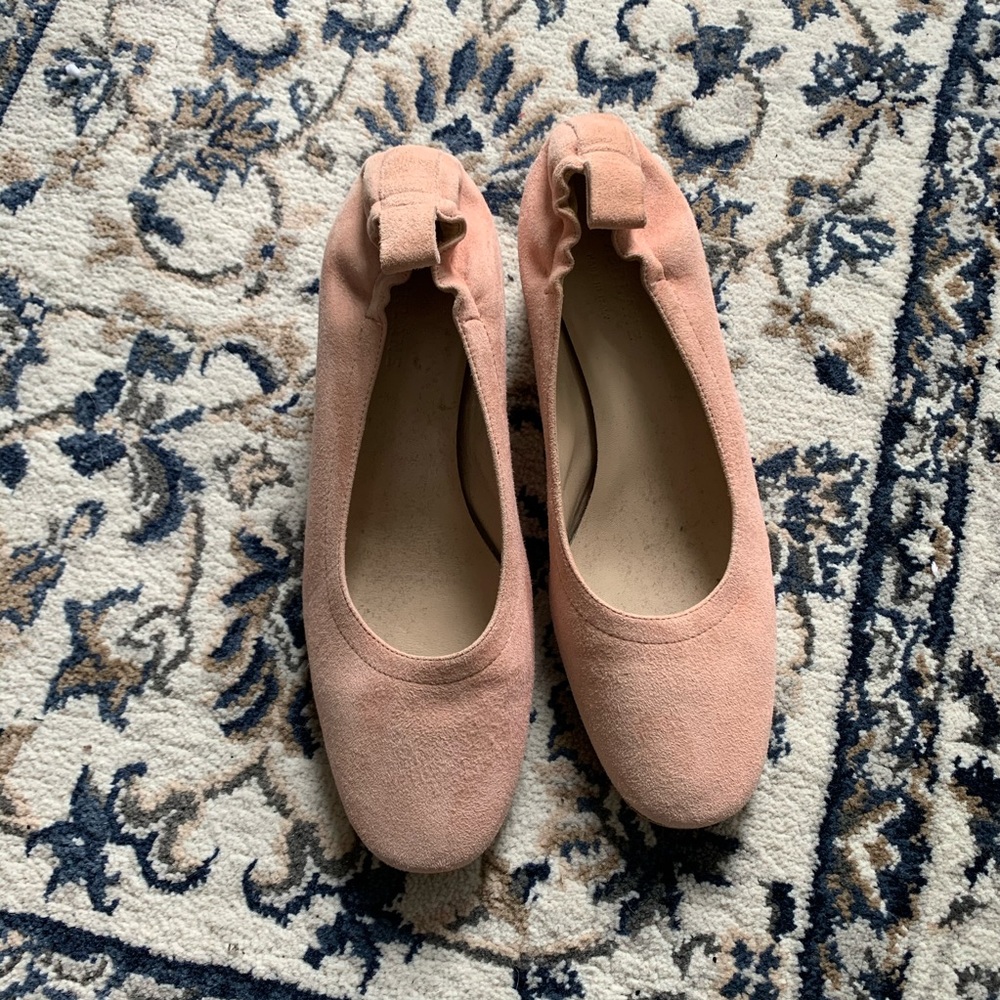 Everlane Pink Suede day Heel